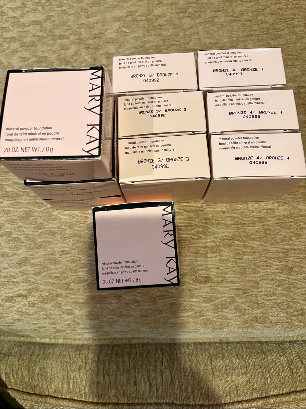 Mary Kay Mineral Powder Foundation - Beige 2 and Bronze 2,3,4,5,(Pink Boxes)